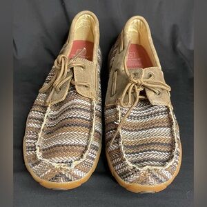 Twisted X Driving Mocs Lace Up Shoes WDM0114 Womens Size 7.5 Brown Southwest